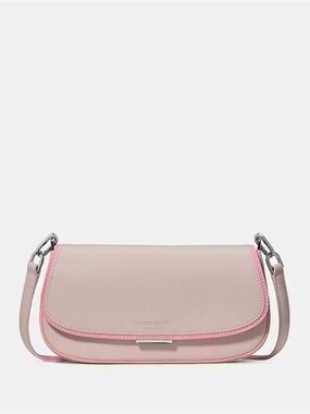 ♠️Kate Spade Quinn Grain Leather Mini Crossbody Bag, Powdered Sugar Pink NEW NWT